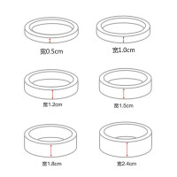 超薄双面胶强力白色 黄油两面胶 学生手工长10米批发 一筒装 白0.5cm48个一筒
