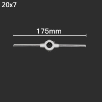 锌合金圆板牙扳手绞手公制铰手圆板牙架攻丝器工具M3-M20 Φ20 (M3-M6)