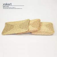 方形蒲团藤编草编榻榻米加厚飘窗坐垫打坐拜佛垫子瑜伽垫 蒲草原色单片(厚度1.5厘米) 30X30cm