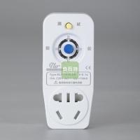 漏电保护器电热水器厨宝冰箱空调专用防雷电源插头带插座家用 白色10A