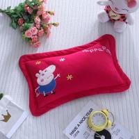 水洗棉卡通枕儿童枕芯1-3-6岁荞麦壳小米壳枕头幼儿园宝宝枕 红色佩奇 中号48*32