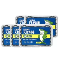 固特齿竹炭高吸附力直柄扁线剔牙线棒5盒装足足250支