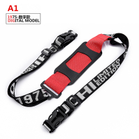 宝宝儿童自行车平衡车伞车手推车可调节便携单肩背肩带背带子 A1红黑色