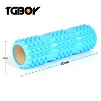 泡沫滚轴肌肉放松滚轴瑜伽柱狼牙棒按摩棒健身瘦腿缓解酸痛 双月牙 45cm无盖 微瑕疵 随机色