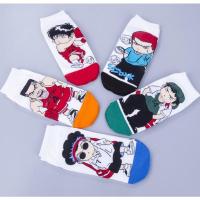 5双礼盒装日动漫卡通樱木花道灌篮高手袜子 男短筒棉袜 灌篮5双拉袋装 鞋码39-44适合