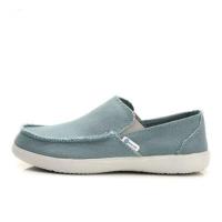 沃尔卢夏季透气cross男士老北京布鞋男款懒人鞋一脚蹬低帮鞋 牛仔蓝 39