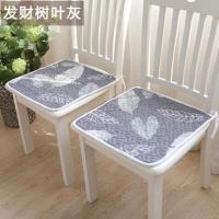 四季通用薄款坐垫办公室电脑椅垫学生餐椅子垫屁垫夏季家用座垫女 棉布款式随机 正方形40*40有绑带固定