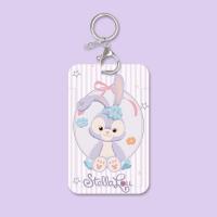 星黛露校园一卡通卡套可爱学生饭卡公交卡挂绳少女心员工牌证件套 条纹星黛露 证件卡套