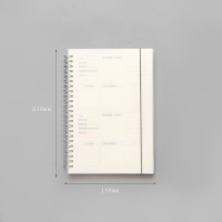 三年二班の简约活页线圈错题本笔记本子纠错本整理分类改错本 A5PP线圈错题本Z(80张)