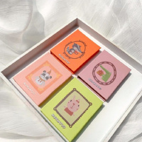 四色动物眼影盘闪粉珠光哑光防水持久裸妆亮片大地色独角兽女学生