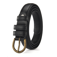 复古简约休闲女士皮带韩版学生bf风连衣裙细牛仔裤带ins腰带装饰 复古黑色 85cm