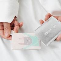 迷你小镜子随身不锈钢化妆镜可爱卡通便携超薄学生简女摔不烂简约 兔沐安哥