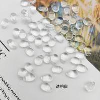 6x9小水滴古风发簪材料琉璃国产水晶散珠吊坠耳饰diy饰品坠子 透明白100颗