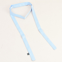 时尚丝巾领带腰带女夏装饰连衣裙韩版百搭学生加长丝布裤带配裙子 浅蓝