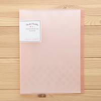 日本国誉资料册试卷夹a4卷子收纳神器学生用文件夹分类孕妈孕妇产检档案透明活页b超检查单孕期检查报告收纳 10页-粉色