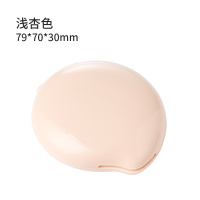 jordanjudy梳子化妆镜小镜子随身小号可爱便携折叠学生手持化妆镜 浅杏色