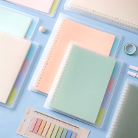 三年二班 B5活页本可拆卸笔记本子软壳26孔考研A5可拆替芯塑料本子厚大学生简约莫兰迪加厚活页笔记本子记事Q