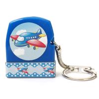 幼儿园名字印章学生儿童卡通印章韩式方章个人名字印章姓名号码章 蓝色外壳飞机