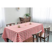 特价中式格子桌布布艺茶几布餐桌布印花台布北欧风格复古文艺书桌 红色小格子 45*65CM2片(多功能盖巾)