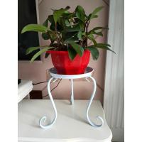 简约多层落地式铁艺花架室内阳台绿萝盆景小花架地面花篮架特价 迷你26cm小单层白色