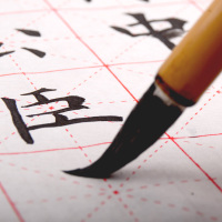 上海市九年义务教育考试专用笔阶段写字等级中楷兼毫毛笔颜体柳体赵体初学入门小学生五年级书法一级考试培训