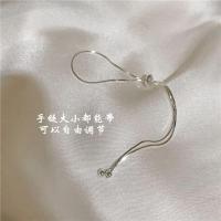 复古可调节抽拉手链女ins冷淡风学生韩版简约个性闺蜜二人不掉色 SL23蛇纹手链(银)高品质不掉色