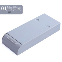 课桌下笔盒隐藏式笔筒抽屉粘贴办公杂物收纳盒学生文具桌面整理盒 01#气质灰1个装