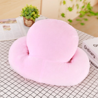 午睡枕靠枕垫抱枕趴睡枕学生趴趴枕午休小枕头办公室午睡睡觉神器 粉色纯色-促销无赠品 午睡枕可拆洗36*28*18厘米