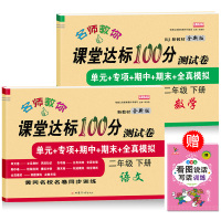 小学二年级下册试卷全套语文数学人教版课堂达标100分期末冲刺假期总复习考试测试卷子训练题学习资料小学生2二年级下册同步练