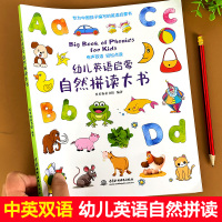 幼儿英语启蒙绘本少儿英语自然拼读大书教材亲子学英语书籍蒙氏英语入门早教阅读有声读物幼儿园宝宝小学一年级儿童情景认知单词