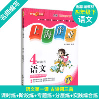钟书金牌部编版上海作业四年级下册 语文数学英语 4年级下/第二学期 语数英 三本套装 上海小学教辅读物课外资料书 小学教