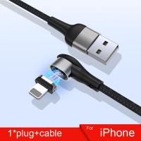 三合一弯头苹果typec安卓OPPO华为小米手机磁吸头快充器电数据线 黑色1米 单线不带头