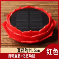 太阳能播放机户外防雨室外莲花念唱机防水播放器墓地光明机禅乐机 红色 42首太阳能播放机
