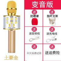 【升级版】手机全民K歌麦克风无线蓝牙话筒家用K歌神器音响一体 土豪金 彩盒装