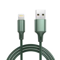 苹果6splus手机数据线5ciPhone7p/8/xr/Xsmax/11promax快充充电线 0.5米[暗夜绿]苹果