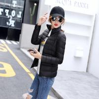 反季绒服女2021新款清仓特价更合算轻薄真羽绒服女洋气短款白鸭绒 黑色立领 收藏后购买 包退货运费 S 80-95斤