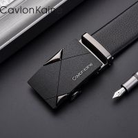 皮带男百搭自动扣新款潮男韩版品牌高档真皮腰带潮流商务学生社会 款A黑送火机 110cm