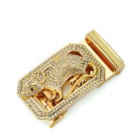 十二生肖自动扣扣头皮带扣头点钻男士扣头合金立体卡通腰带头35nn 十二生肖 金鼠