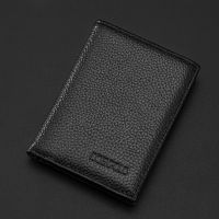 真皮驾驶证皮套行驶证一体卡包男士钱包头层牛皮二合一多功能卡包 黑色[内外全真皮 假一赔十]