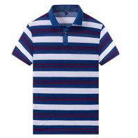 [真冰丝,大码可选]冰丝polo衫男士短袖t恤中老年夏季衬衫领体恤 冰丝衫-07 [优质冰丝-5℃] L [90-115