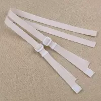 抹胸背带裙的带子帆布通用百搭2cm替换配件肩带背带裤的背带一对 米白色 2cm宽 75cm