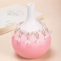 宋制汉服配饰唐风坦领诃子襦裙软璎珞项圈古装复古珍珠项链吊坠女 莲蓬手环