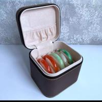 小容量7位手镯盒子收纳展会首饰翡翠玉镯箱手提手镯箱家用收藏箱 5位外咖内米