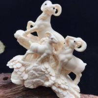 象牙果三阳开泰摆件送礼物佳品 象牙果三阳开泰摆件送礼物佳品