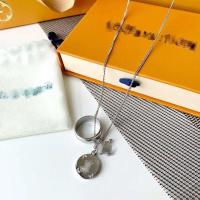 驴家吊坠三合一戒指项链可拆卸戒指字母项链男女情侣钛钢项链送礼 银色戒指项链 裸装