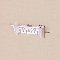 免打孔创意墙面花架壁挂收纳架卧室客厅背景墙装饰架衣帽架置物架 单小号壁挂【单单架子】