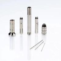 手捻钻打孔器DIY水晶滴胶羊角钉辅助工具手捻钻手钻手动钥匙扣 手捻钻+3个钻头