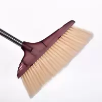 透明新款带锯齿簸萁扫把套装组合家用软毛单扫把真一分价钱一分货[9月12日发完] 新款透明 单扫把 酒红色