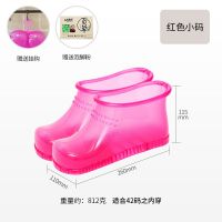 泡脚鞋女足浴鞋泡脚桶脚盆家用按摩泡脚洗脚木桶塑料足浴洗脚神器 红色小码(适合42码以内) 基础款