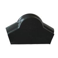 合成树脂瓦配件ASA正脊瓦顶瓦片屋顶建筑用塑料瓦仿古别墅瓦加厚 灰色正脊堵头